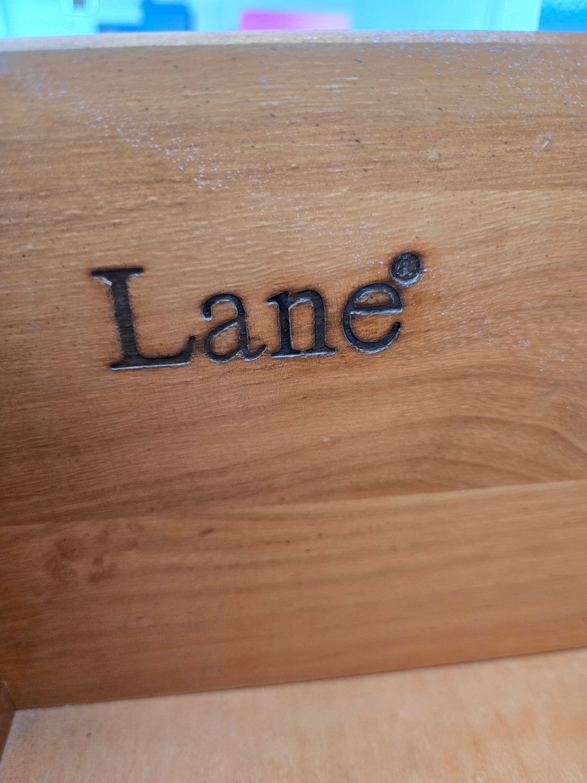 Green lacquered LANE chest