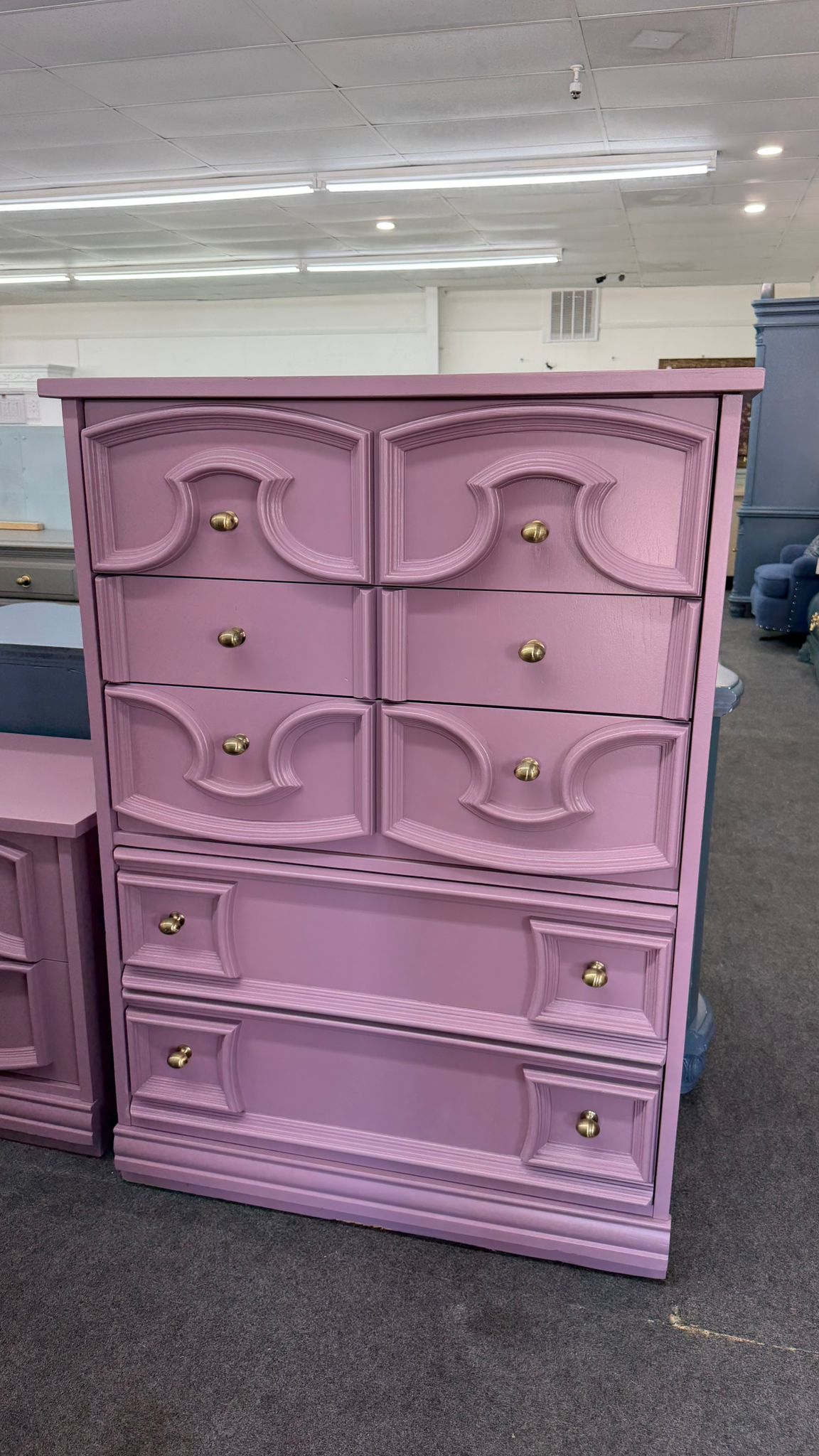 Purple vintage chest
