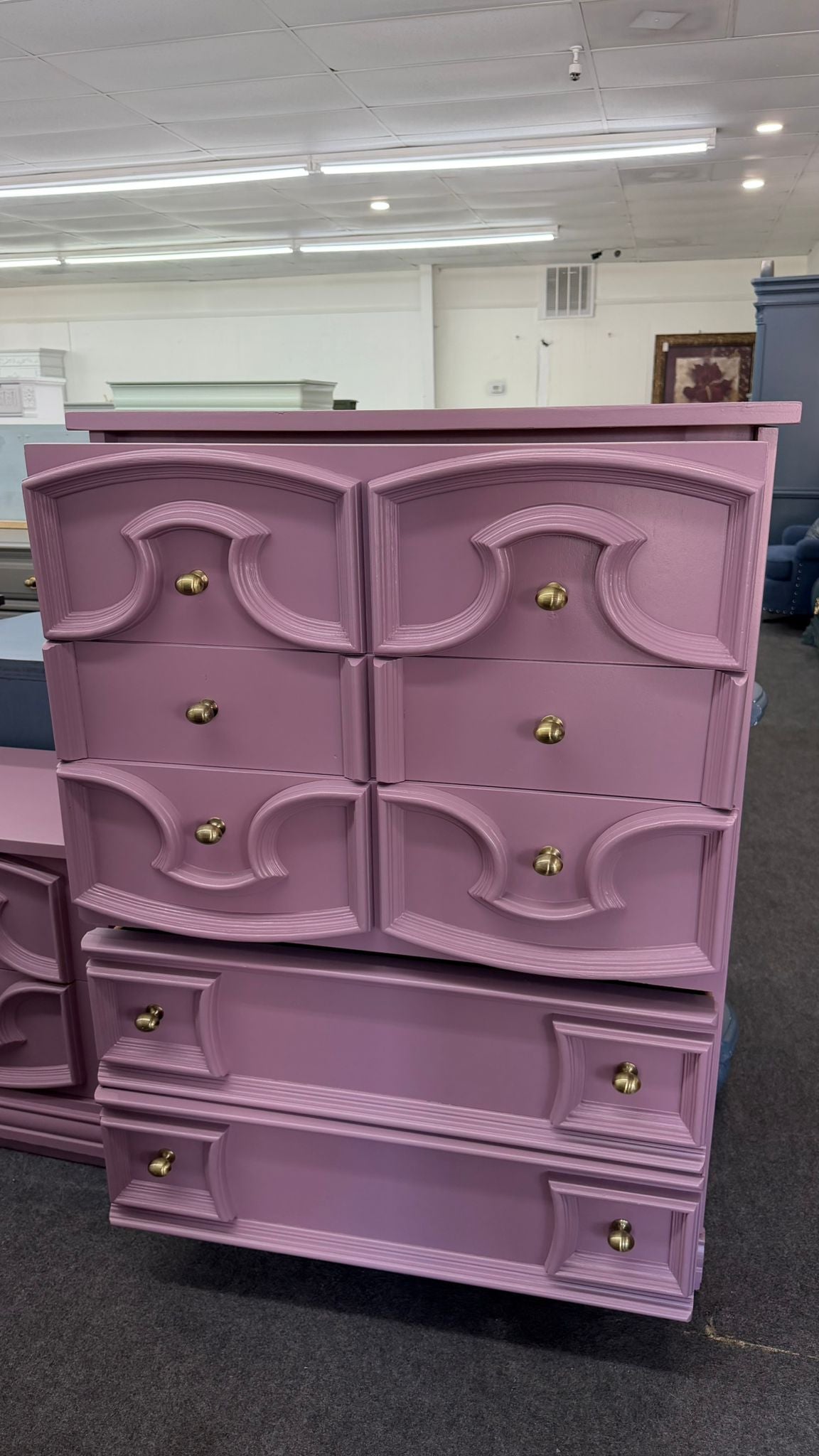 Purple vintage chest