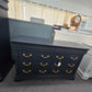 8 drawers black dresser