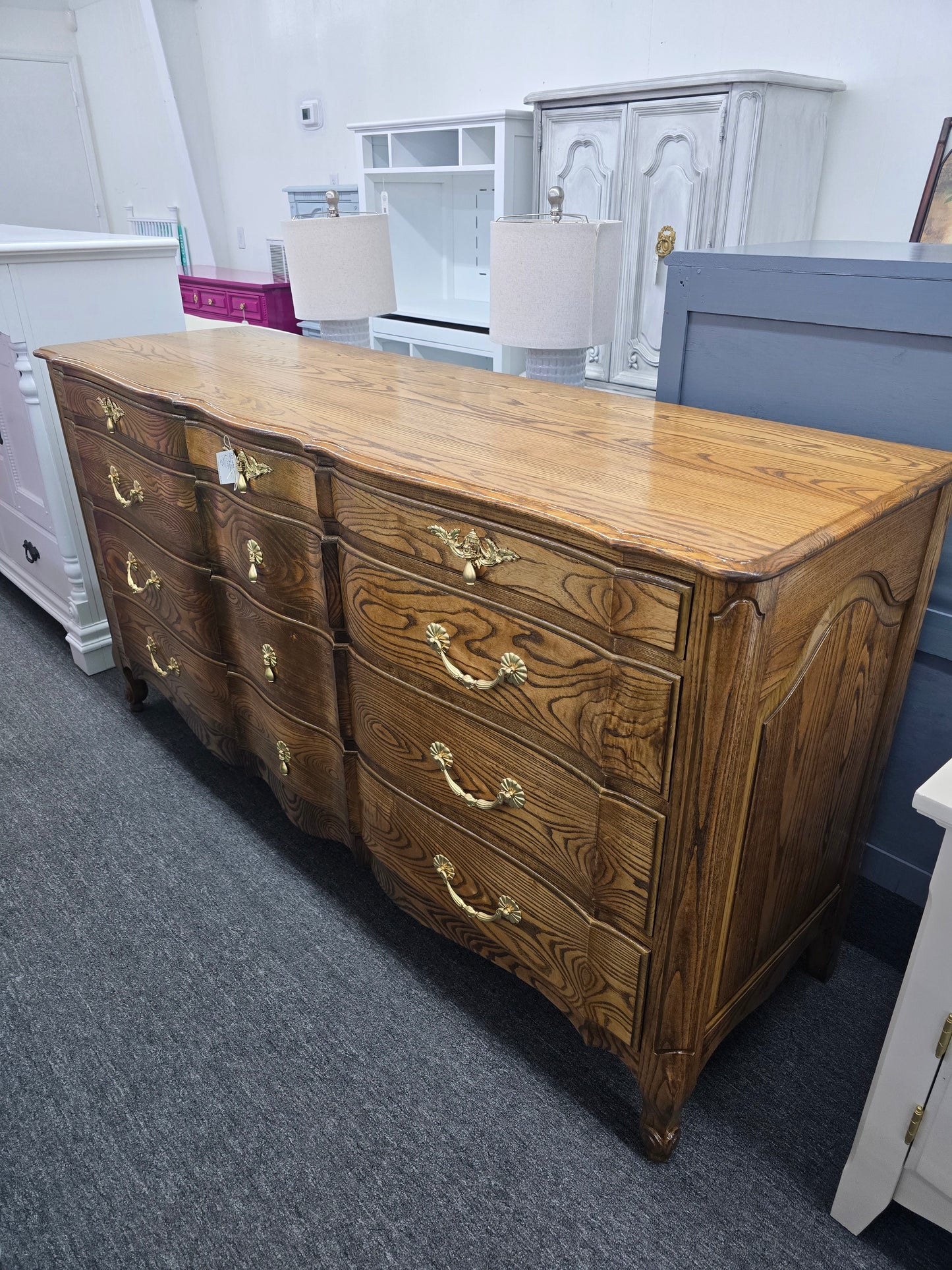 All solid wood french provincial dresser