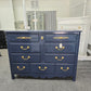 Hickory navy lacquered dresser