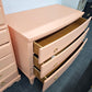 Forbidden City soft orange lacquered dresser