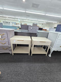 Harden creamy pair of end tables