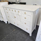American signature white lacquered dresser