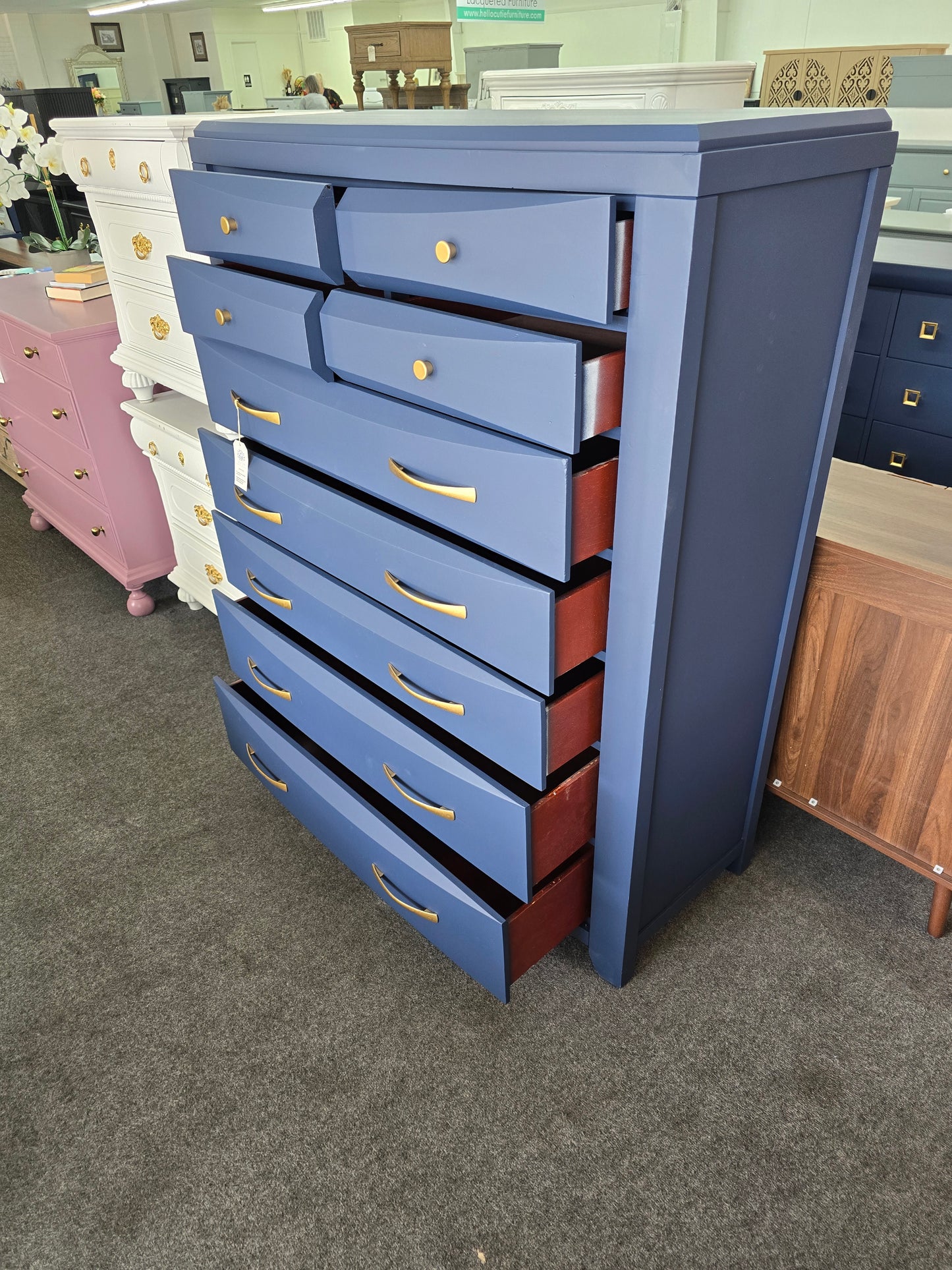 9 drawers naval chest