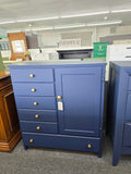 Antique navy blue chest/armoire