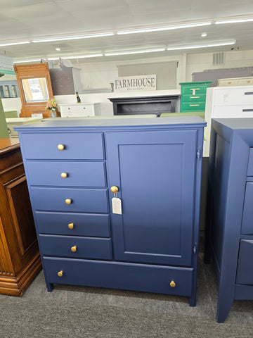 Antique navy blue chest/armoire