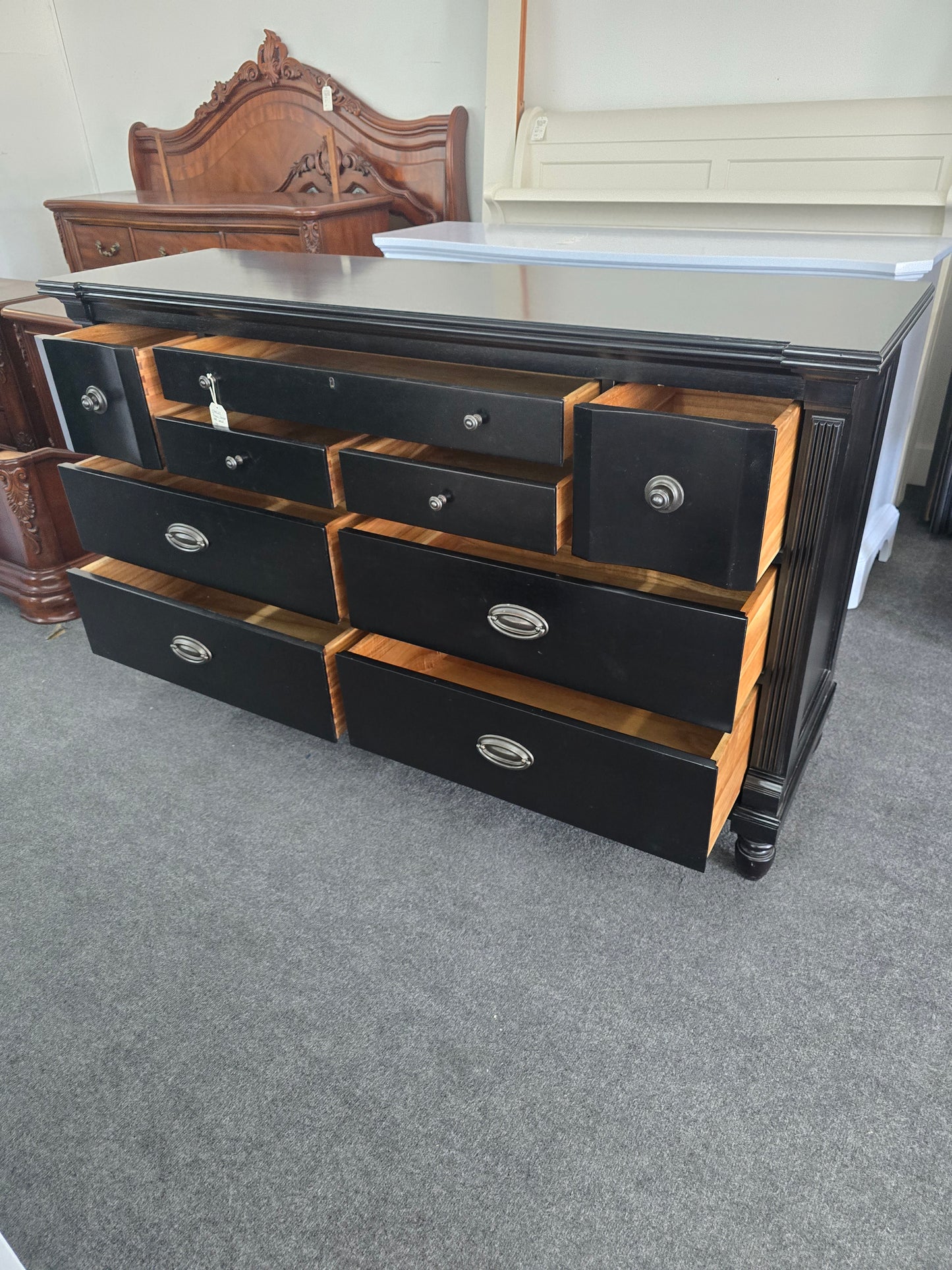 Stanley black dresser