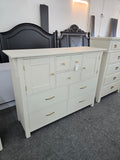 Solid wood off white dresser