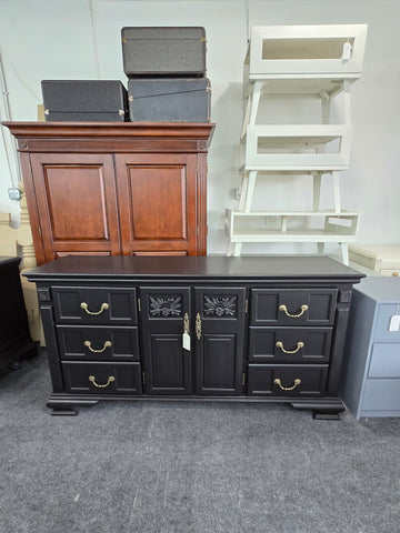 Vintage black dresser