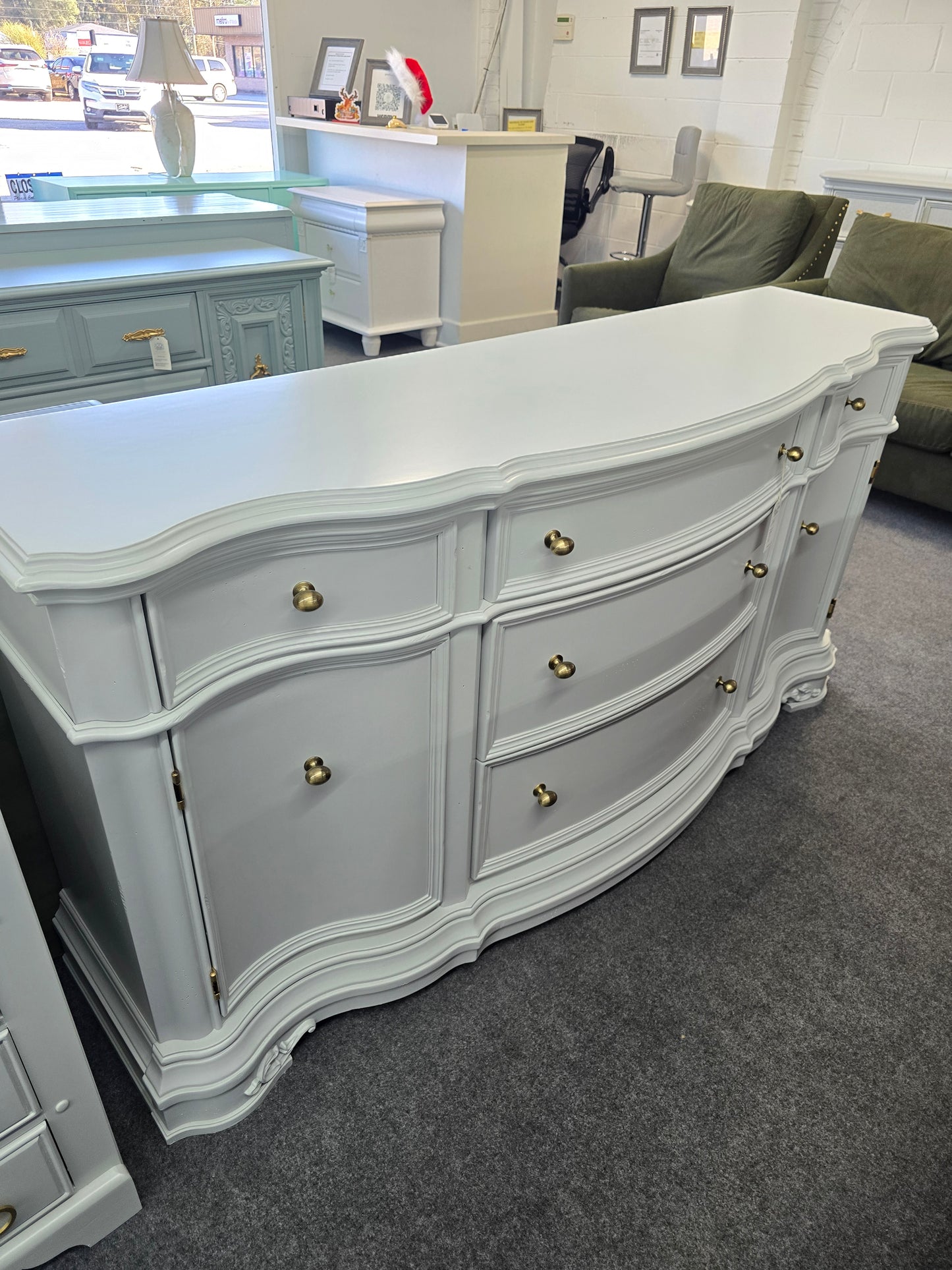Beautiful subtle gray sideboard