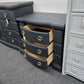Big inkwell 3 drawers nightstand