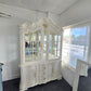Gorgeous cream lacquered china cabinet