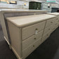 Classic 6 drawers beige dresser