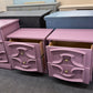 Purple vintage pair of nightstands