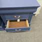 Navy blue 3 drawers nightstand