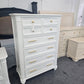 Havertys alabaster lacquered bamboo chest