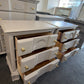 Vintage gray pair of nightstands