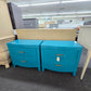 Pair of blue Lacquered nightstands