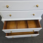 Knobs Creek solod wood white tall chest