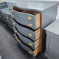Bassett dark green lacquered chest