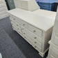 Vintage beige 7 drawers dresser