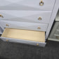 5 drawers baby blue modern chest