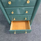 Mount Vernon green lacquered lingerie chest