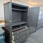Graphite tall armoire