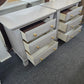 Pair of nightstands light gray colored