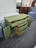 Solid wood green buffet