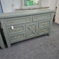 Pewter green farmhouse dresser