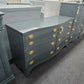 Bassett dark green lacquered dresser