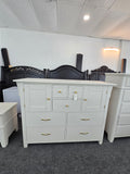 Solid wood off white dresser