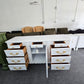 French provincial white lacquered dresser