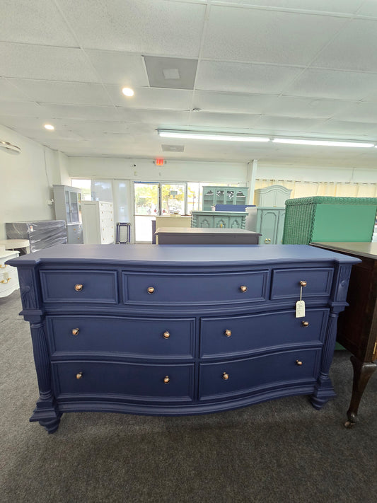 Navy blue 7 drawers dresser