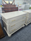 Carved creamy 3 drawers dresser