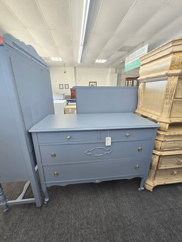 Antique blue dresser