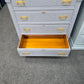 Antique solid wood gray chest