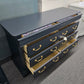 8 drawers black dresser