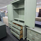 Havertys green bamboo armoire