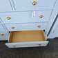 Blue dresser hexagonal knobs