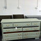 Green vintage 7 drawers dresser