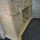 Tropical bamboo beige bar cabinet