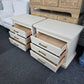 Drexel beige pair of nightstands