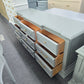 Bassett vintage green gray dresser