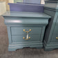 Green e drawers nightstand