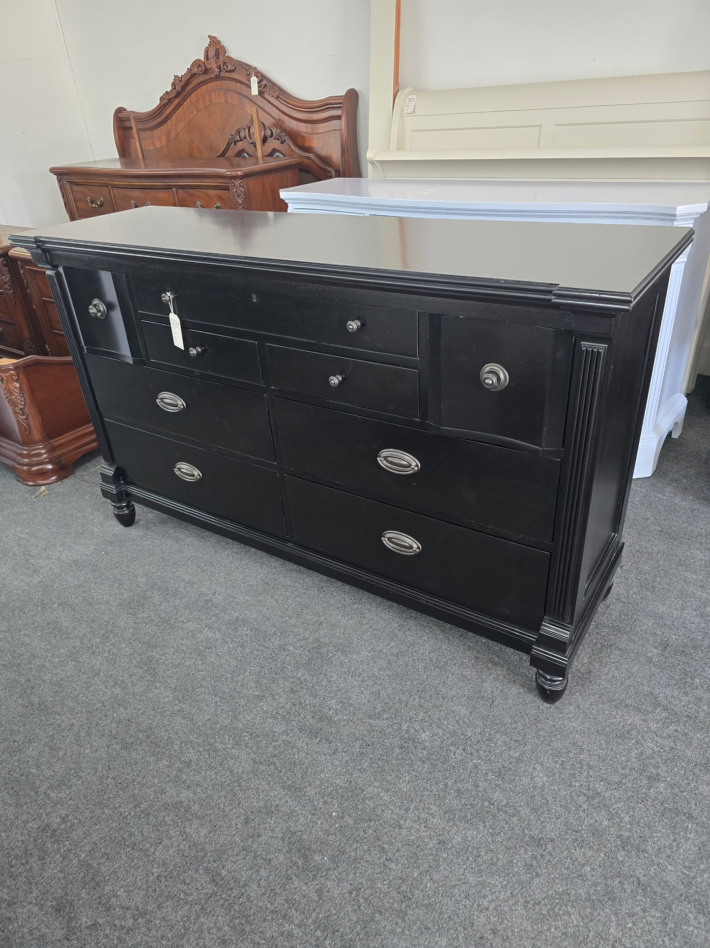 Stanley black dresser
