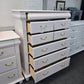 Beautiful pale pink 8 drawers tall chest